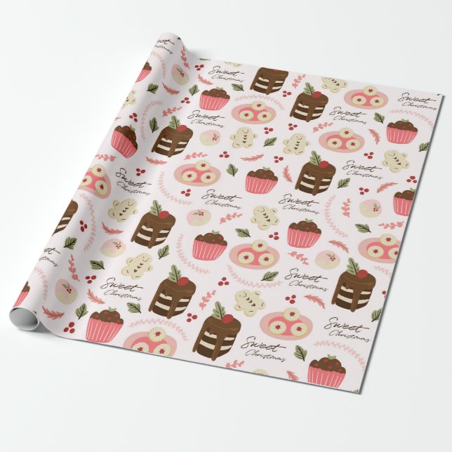 Sweet Treats Wrapping Paper (Unrolled)