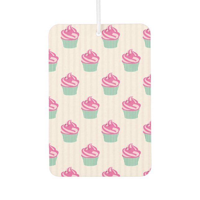 Sweet Trendy Cup Cakes  Car Air Freshener (Front)