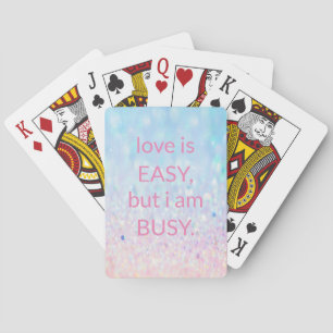 Sweet Trendy glitter  Playing Cards