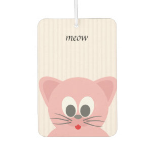 Sweet Trendy Pink Cat Car Air Freshener