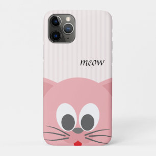 Sweet Trendy Pink Cat Case-Mate iPhone Case