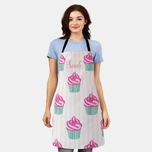 Sweet Trendy Pink Cup-Cakes Apron
