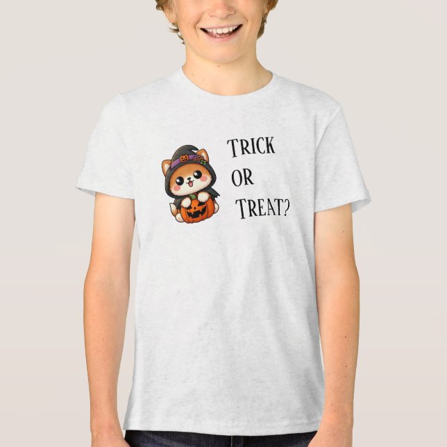 Sweet Trick or Treat Tri-Blend Shirt (Front)