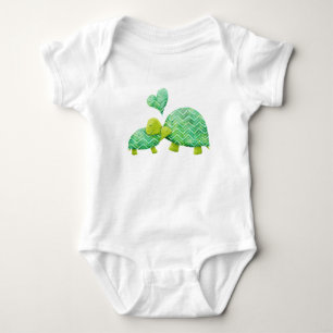 Sweet Turtle Hugs Mum and Baby Bodysuit