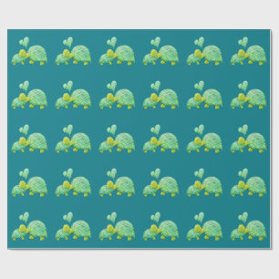 Sweet Turtle Hugs Mum and Baby Wrapping Paper