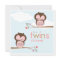 Sweet Twins Hoot Owls Pink Baby Shower Invitation