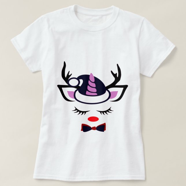 Sweet Unicorn  face T-Shirt (Design Front)