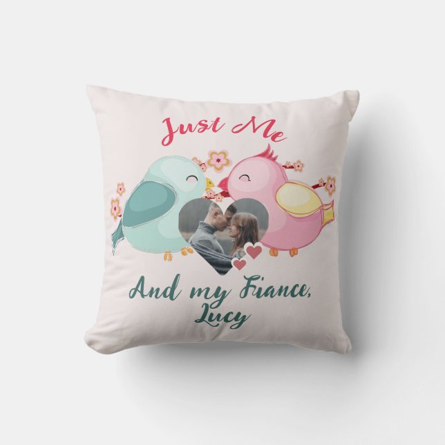 sweet valentine couple personalised customise cushion (Front)
