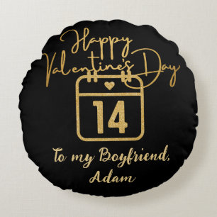 sweet valentine couple personalised customise round cushion