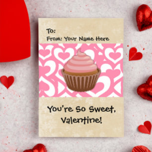 Sweet Valentine Cupcake Holiday Card