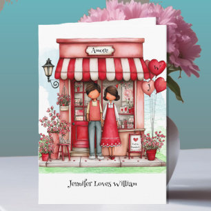 Sweet Valentine Shop Couple Card