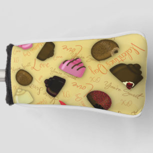 Sweet Valentine - Valentine's Day Candy Pattern Golf Head Cover