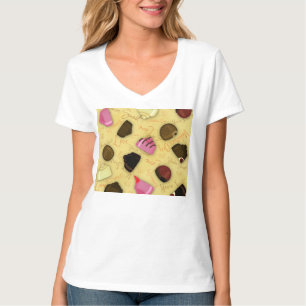 Sweet Valentine - Valentine's Day Candy Pattern T-Shirt