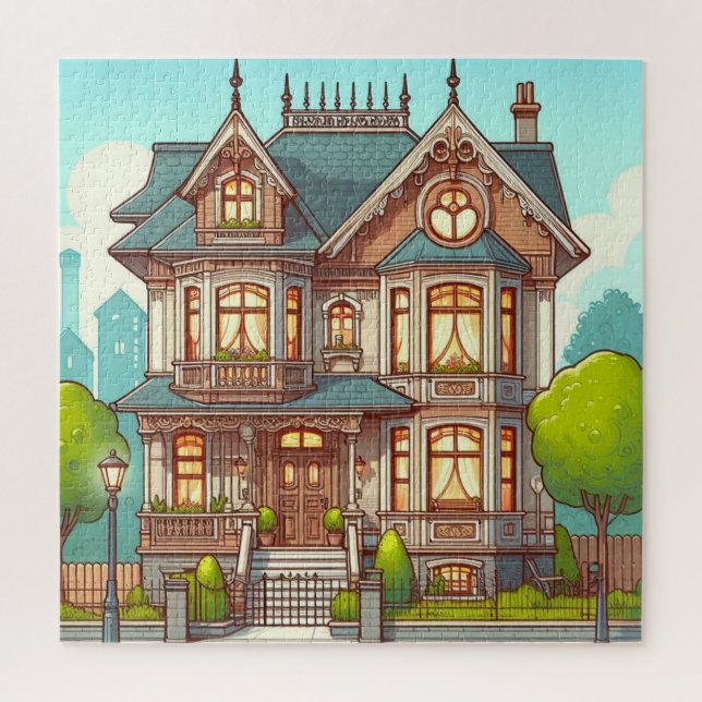 Sweet Victorian House Puzzle (Vertical)