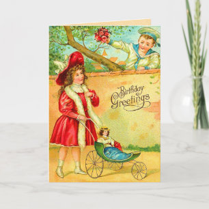 Sweet Vintage Birthday Card