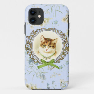 Sweet vintage cat portrait Case-Mate iPhone case