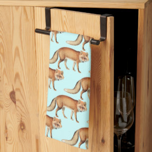 Sweet Vintage Fox Baby Shower Gifts Tea Towel