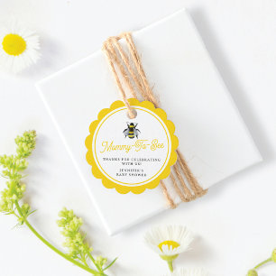 Sweet Vintage Mama-To-Bee Baby Shower Favour Tags