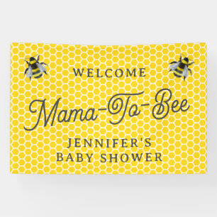 Sweet Vintage Mama-To-Bee Baby Shower Welcome Banner