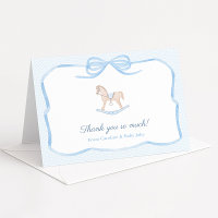 Sweet Vintage Rocking Horse Baby Boy Shower