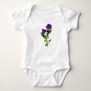 Sweet Violets Baby Bodysuit