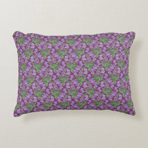 Sweet Violets Custom Floral Accent Cushion