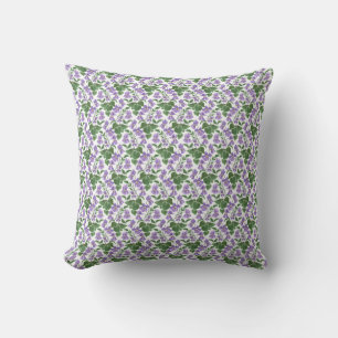 Sweet Violets Custom Floral Pattern Cushion