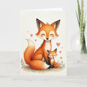 Sweet Vulpine Mothers Day Card