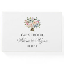 Sweet Watercolor Bouquet | Guest Book