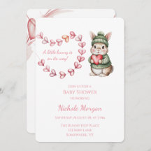 Sweet Watercolor Bunny Baby Shower 