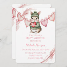 Sweet Watercolor Bunny Baby Shower 