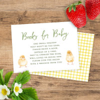 Sweet Watercolor Chicks Books For Baby Shower