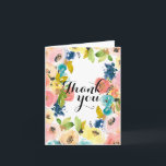 Sweet Watercolor Floral Thank you<br><div class="desc">Sweet Watercolor Floral thank you</div>