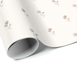 Sweet Watercolor Floral Wrapping Paper