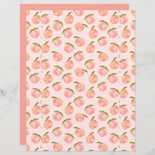 Sweet Watercolor Peach Pattern