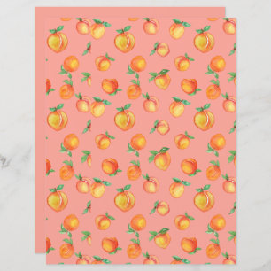 Sweet Watercolor Peach Pattern
