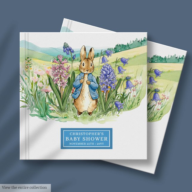 Sweet Watercolor Peter Rabbit Baby Shower  Guest Book (Sweet Watercolor Peter Rabbit Baby Shower Guest Book)