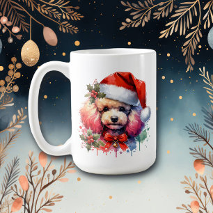 Sweet Watercolor Poodle Personalised Coffee Mug