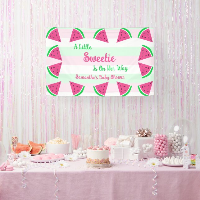 Sweet Watermelon Baby Shower Banner (Party)