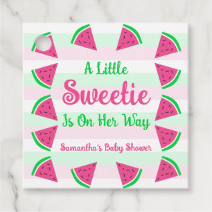 Sweet Watermelon Baby Shower Favour Tags
