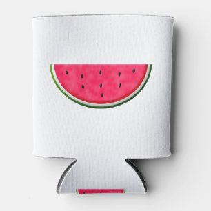 Sweet Watermelon Slice Drawing Can Cooler
