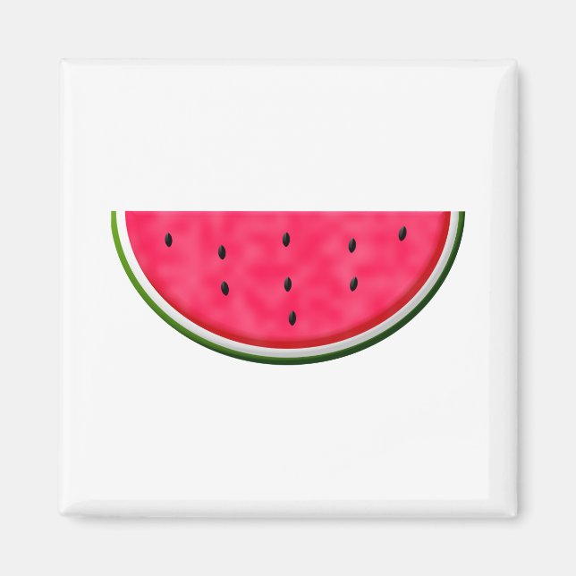 Sweet Watermelon Slice Drawing Magnet (Front)