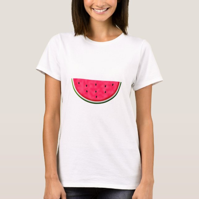 Sweet Watermelon Slice Drawing T-Shirt (Front)