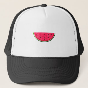 Sweet Watermelon Slice Drawing Trucker Hat