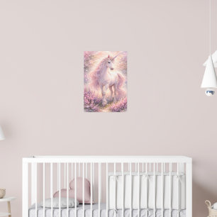 Sweet Whimsical pastel Unicorn Poster