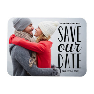 Sweet Whimsy Photo Save the Date Magnet