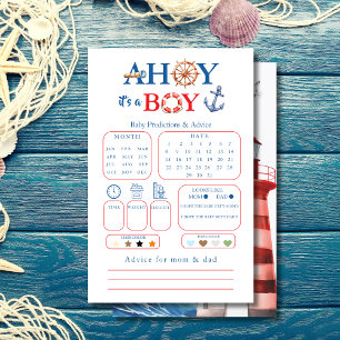 Sweet White Blue Red Nautical Ahoy Boy Prediction