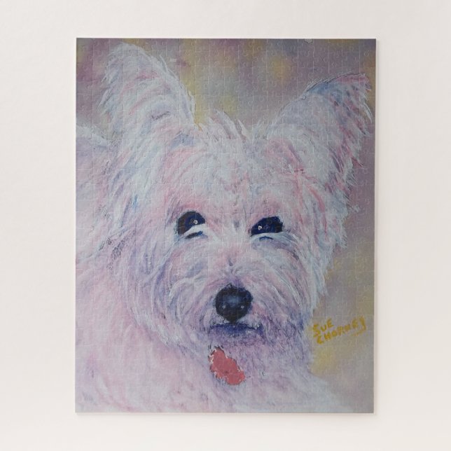 Sweet White Westie Puppy Jigsaw Puzzle (Vertical)