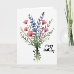 Sweet Wildflower Bouquet Card