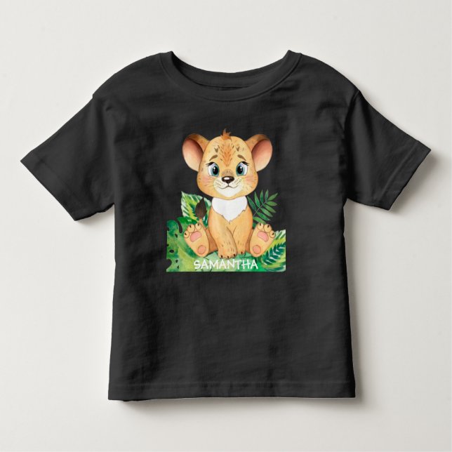 Sweet Wildlife Lion  Toddler T-Shirt (Front)